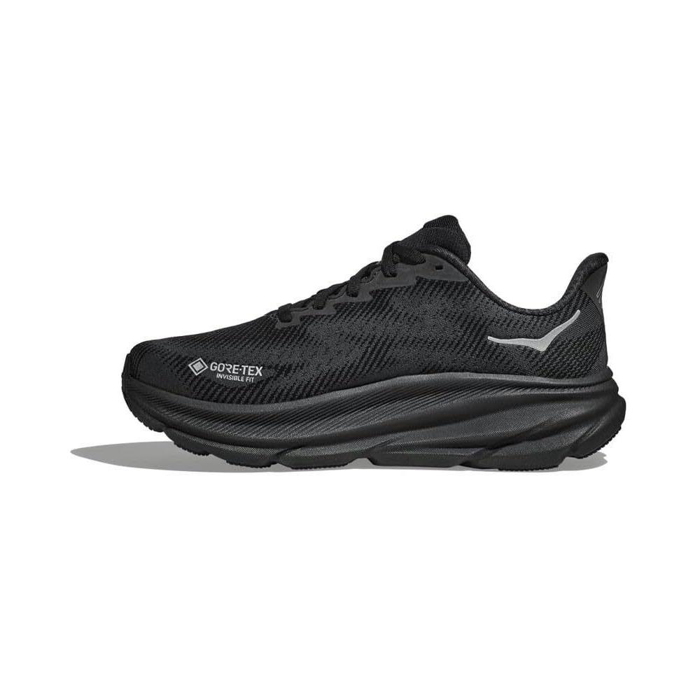 Hoka Men`s Clifton 9 Gtx Sneaker Black/black 1 8