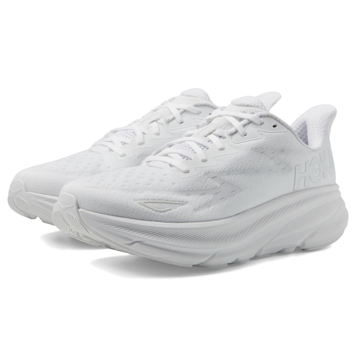 Hoka Men`s Clifton 9 Sneaker White/white 12.5