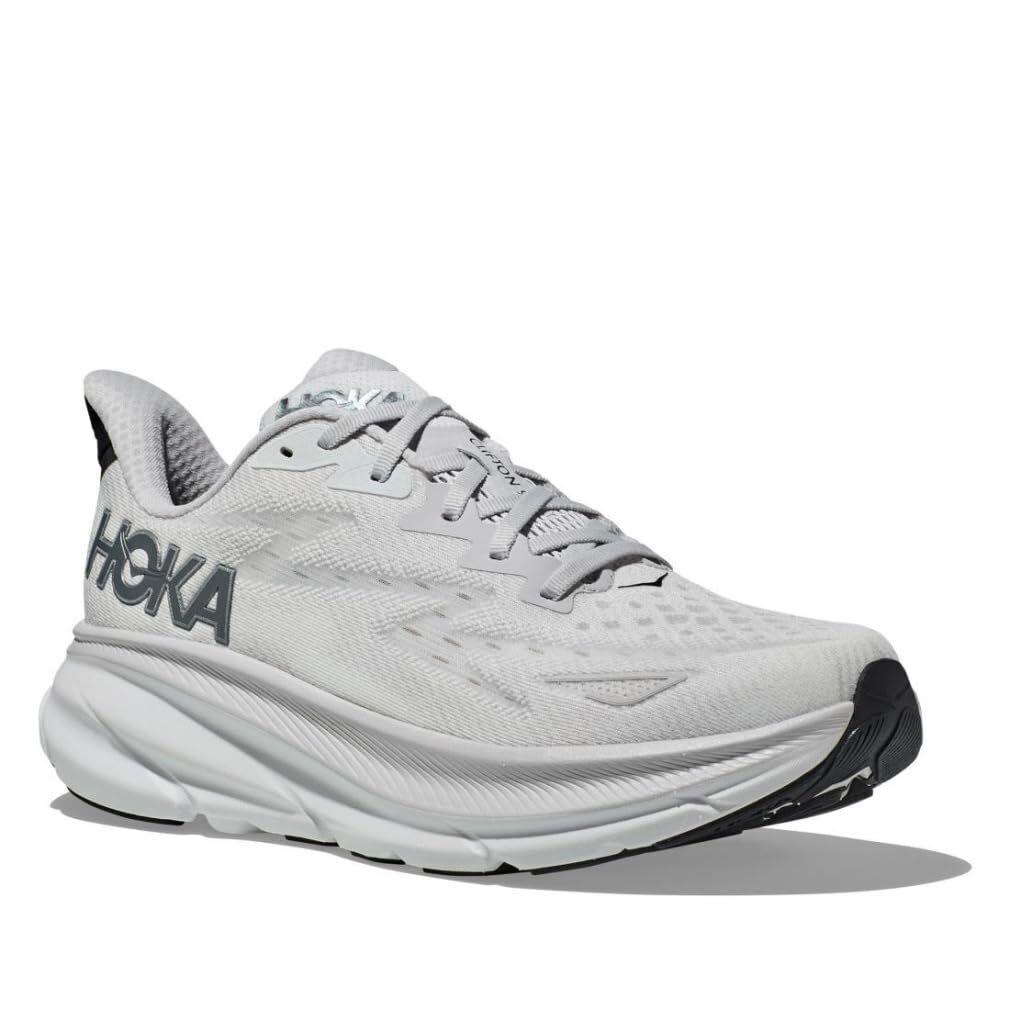 Hoka Men`s Clifton 9 Sneaker Nimbus Cloud/steel Wool 8.5