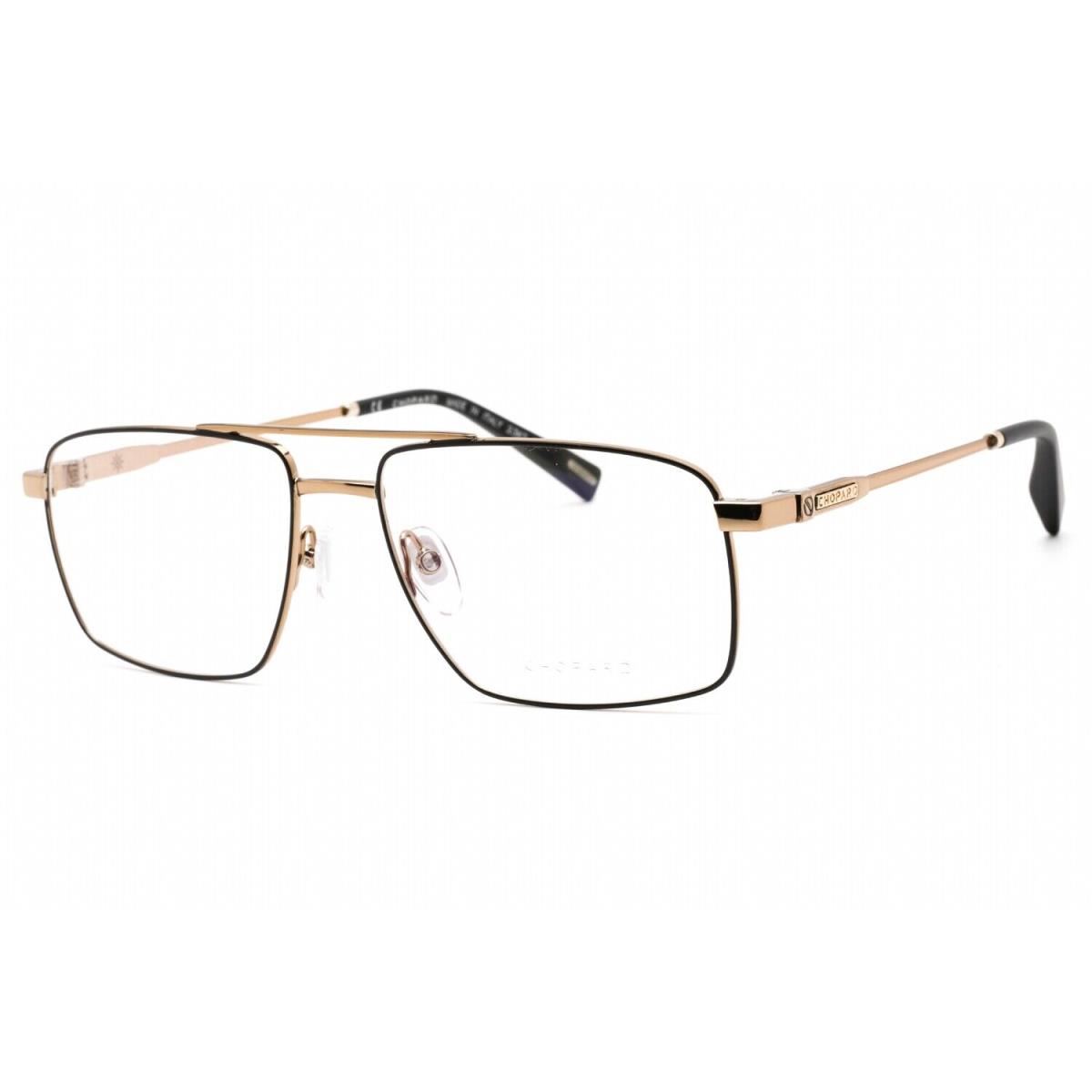 Chopard VCHF56 08FW Eyeglasses Shiny Grey Gold Frame 57mm