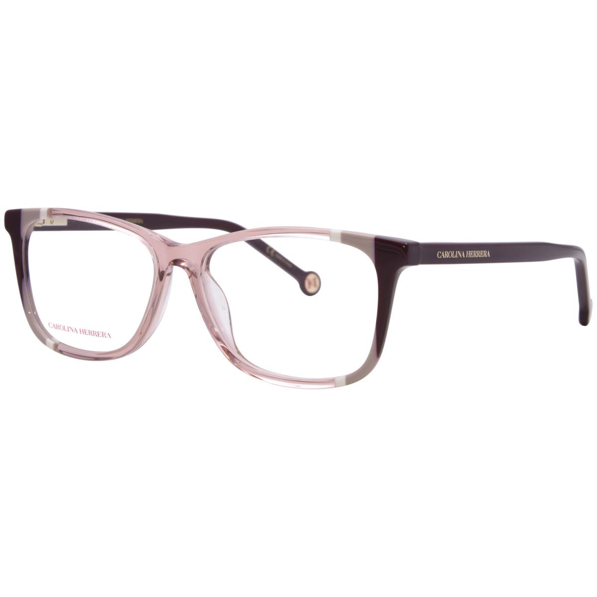 Carolina Herrera CH-0066 C19 Eyeglasses Women`s Burgundy/nude Full Rim 53mm