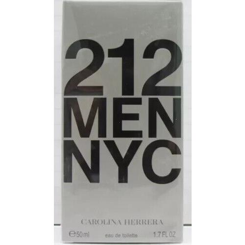 Carolina Herrera 212 Men Nyc Edt Natural Spray Cologne For Men 1.7 OZ