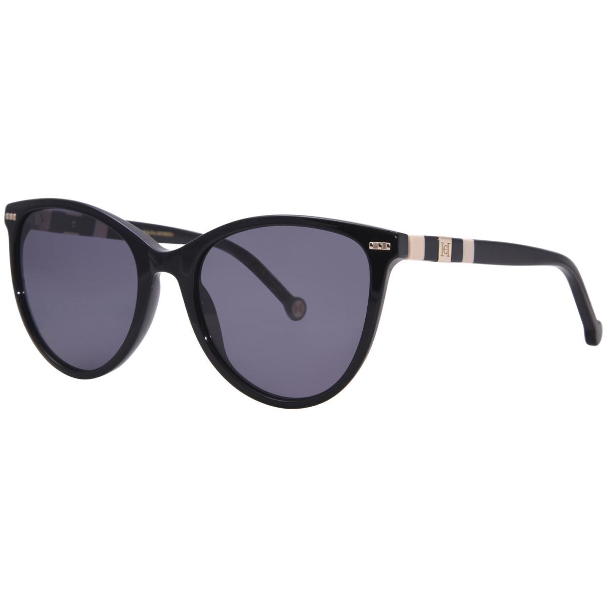 Carolina Herrera HER-0107/S Kdxir Sunglasses Women`s Black/nude/grey 57mm - Frame: Black, Lens: Gray