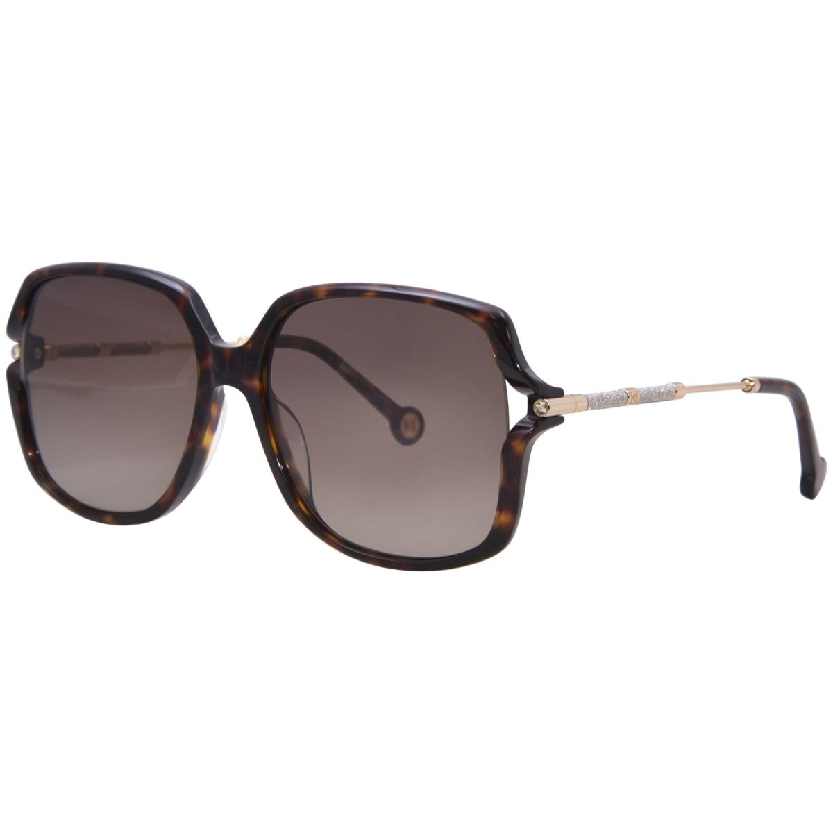 Carolina Herrera HER-0132/G/S 086 Sunglasses Women`s Havana/grey Gradient 58mm - Frame: Brown, Lens: Gray