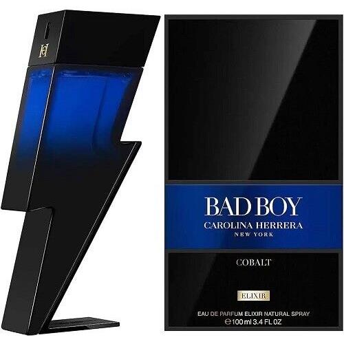 Bad Boy Cobalt Elixir By Carolina H. 3.4 Oz. 100ml Eau de Parfum Elixir Women