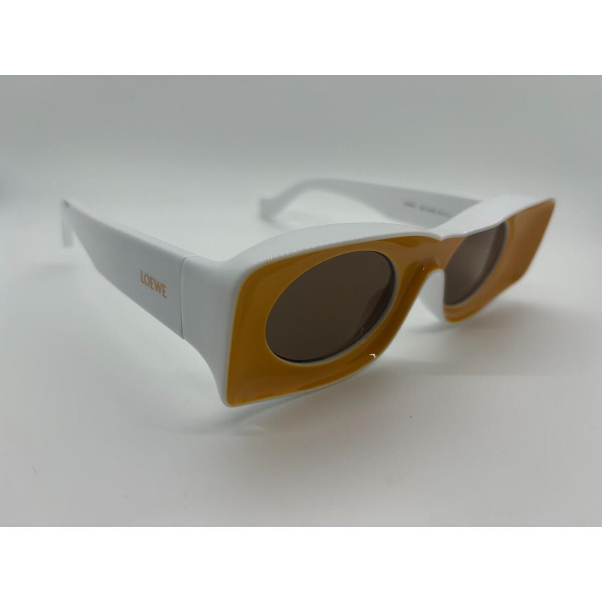 Loewe LW40033I 39E White Yellow Sunglasses 49-23-145mm Comes w/ Full Set