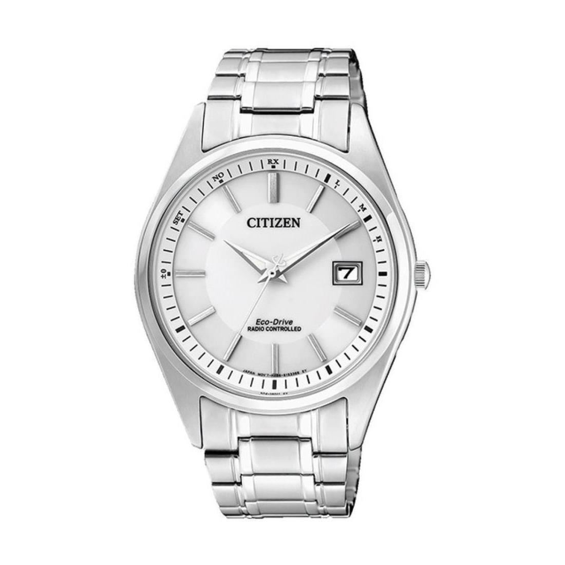 Citizen Men Analog Eco-drive Casual Watch Classic Dress White Dial Waterproof Ro