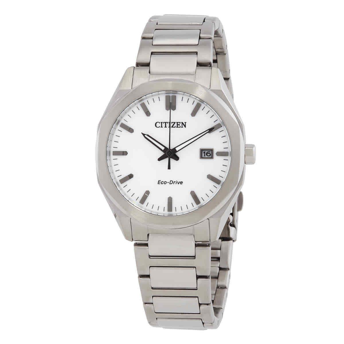 Citizen Octangle Eco-drive White Dial Unisex Watch BM7620-83A