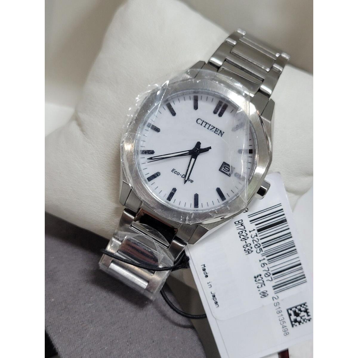 Citizen Octangle Eco-drive White Dial Unisex Watch BM7620-83A