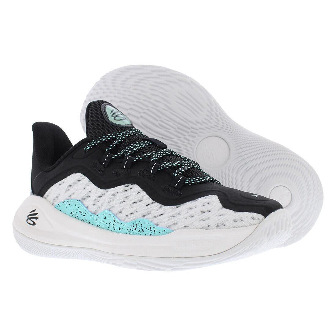 Under Armour Gs Curry 11 Boys Shoes - Black/Teal, Main: Black