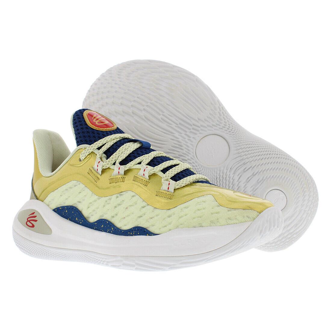 Under Armour Gs Curry 11 Cm Boys Shoes - Navy/Gold, Main: Blue