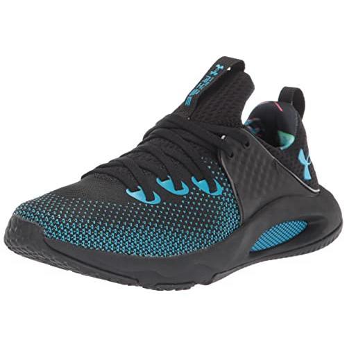 Under Armour Women`s Hovr Rise 3 Novelty Cross Trainer Black-black-radar Blue - Black-Black-Radar Blue