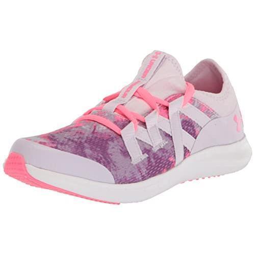 Under Armour Unisex-child Grade School Infinity 3 Running Shoe Cool Pink-white