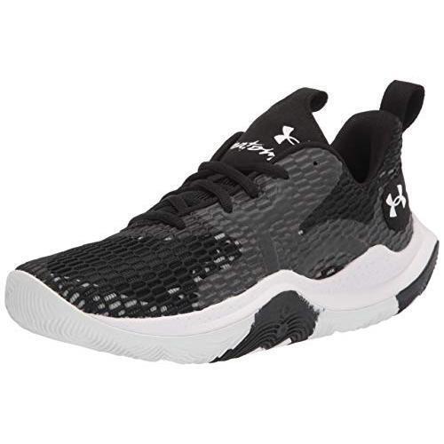 Under Armour Men`s Spawn 3 Basketball Shoe Black-steel-black