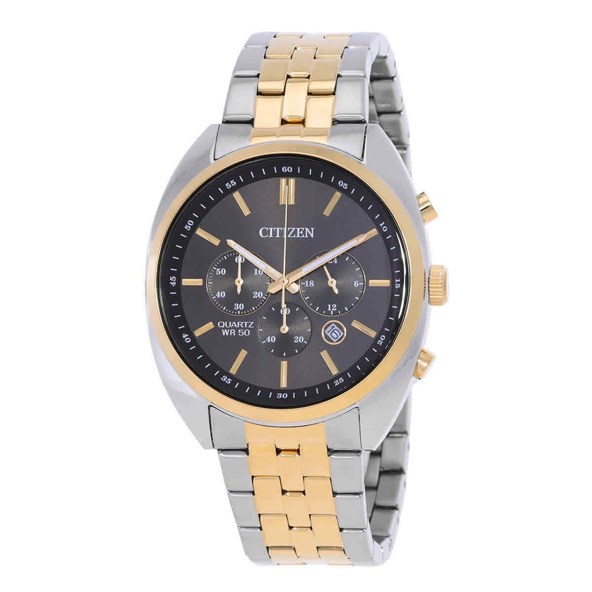 Citizen Chronograph Quartz Black Dial Men`s Watch AN8214-55E