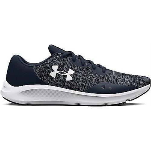 Under Armour Men`s UA Charged Pursuit 3 Twist Downpour Gray/downpour Gray/white - DOWNPOUR GRAY-DOWNPOUR GRAY-WHITE