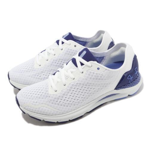 Under Armour Women`s Hovr Sonic 6 Running Shoe White-sonar Blue-baja Blue