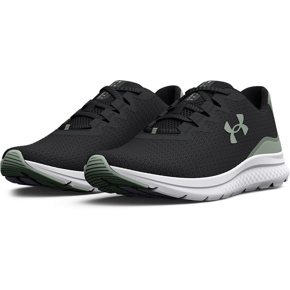 Under Armour 3025427 Womens UA Charged Impulse 3 Training Running Athletic Shoes - Jet Gray