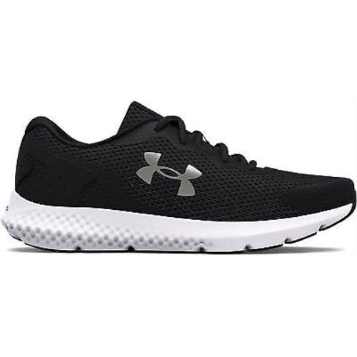 Under Armour Women`s UA Charged Rogue 3 Running Shoes Black/black/metallic Silve