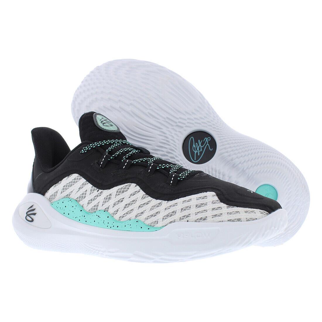 Under Armour Curry 11 Unisex Shoes - Black/Teal, Main: Black