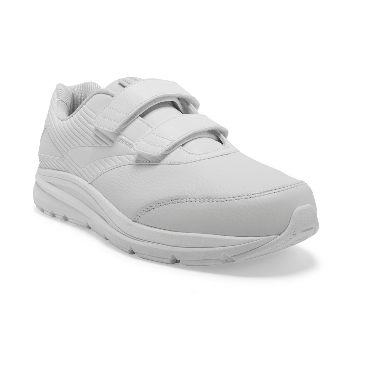 Brooks Addiction Walker V-strap 2 Men`s Walking Shoes - White/White