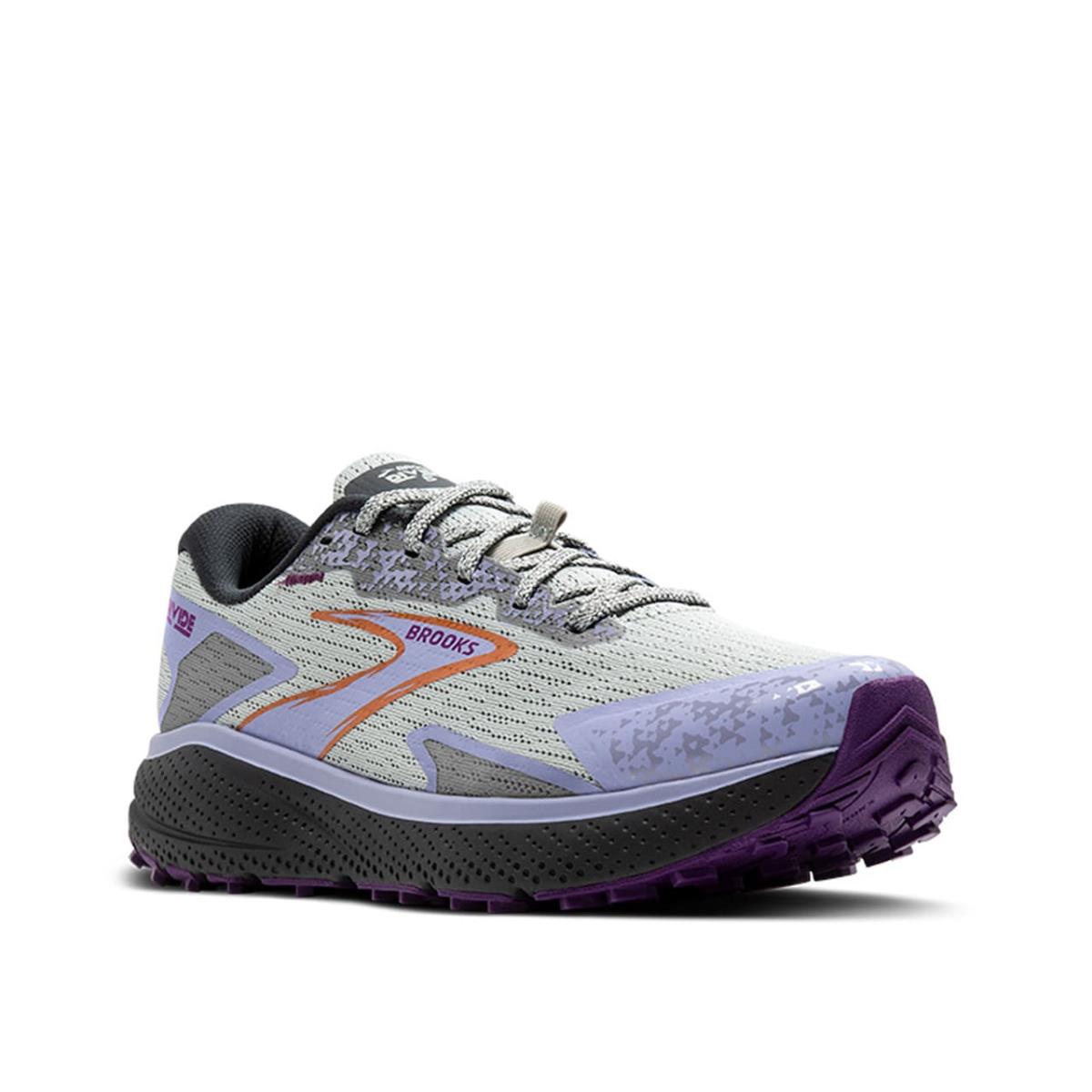 Woman`s Sneakers Brooks Divide 5 Running Shoe - Grey/Purple