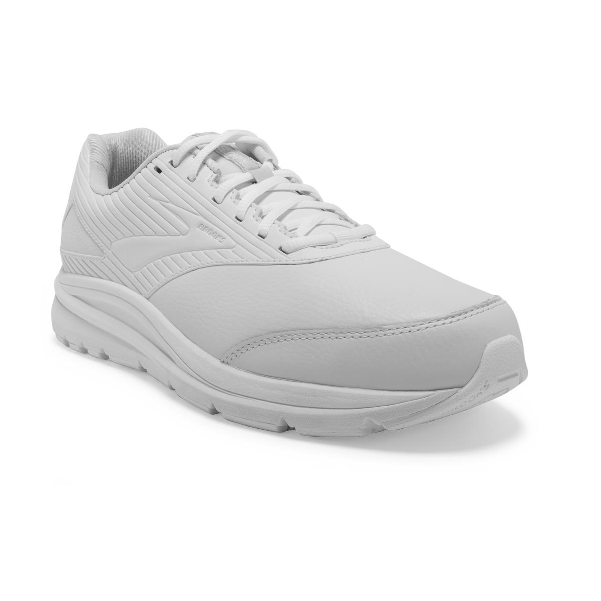 Brooks Addiction Walker 2 Men`s Walking Shoes - White/White