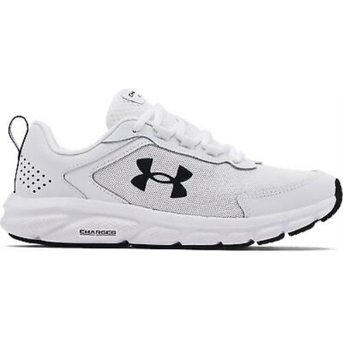 Under Armour Women`s UA Charged Assert 9 Running Shoes White/white/black- 302459