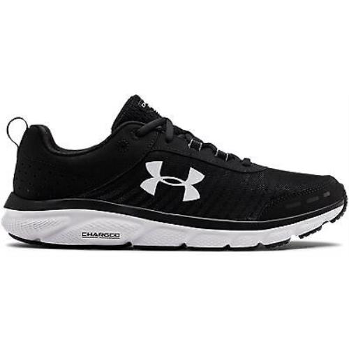 Under Armour Men`s UA Charged Assert 8 Running Shoes Black/white/white - 3021952 - Black-White-White