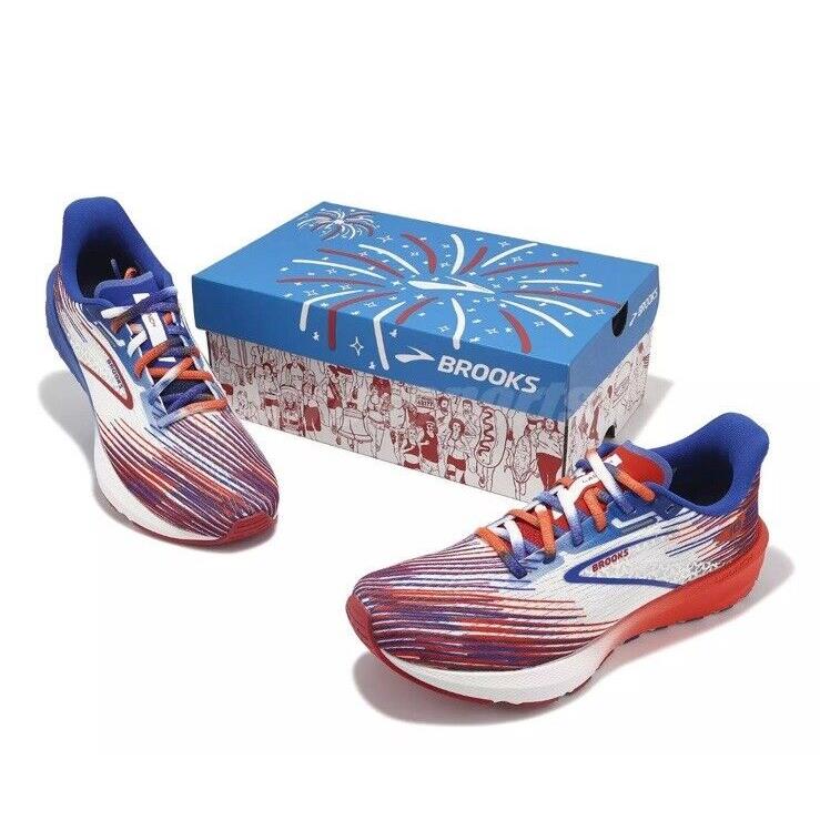 Brooks Women s Launch10 Runusa Collection Road Running Shoes Sz6.5 1104091B1 - Red/White/Blue