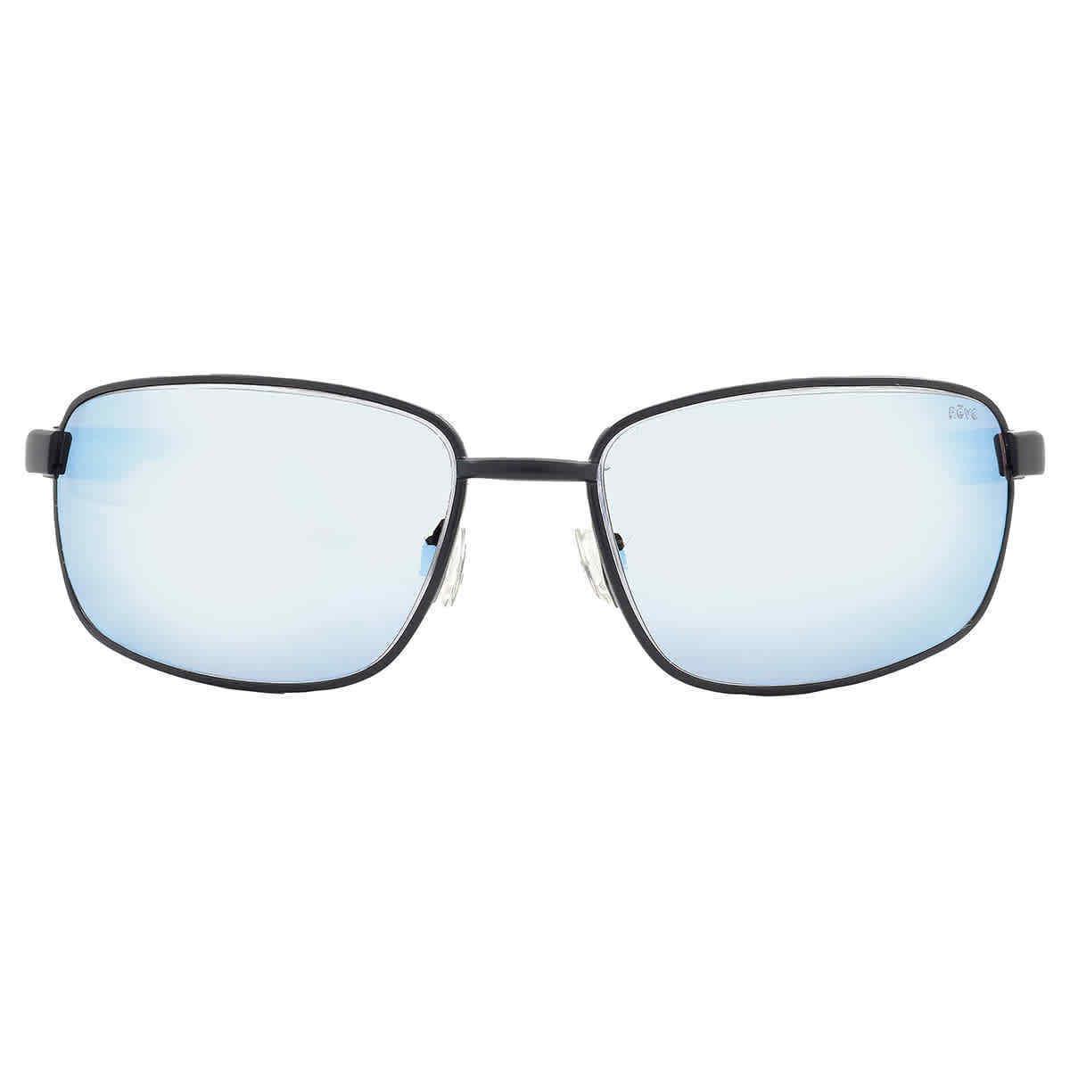 Revo Shotshell Blue Water Polarized Rectangular Men`s Sunglasses RE 1017 01 BL