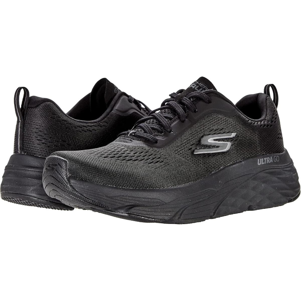 Skechers Women`s Max Cushioning Elite-destination Point Sneaker 0 - Black/Black