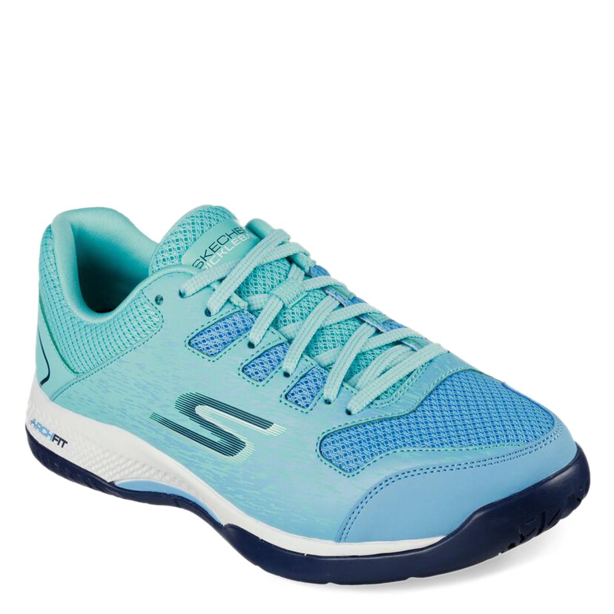 Women`s Skechers Relaxed Fit: Viper Court - Pickleball Shoe 172070-TURQ Turquoi - TURQUOISE