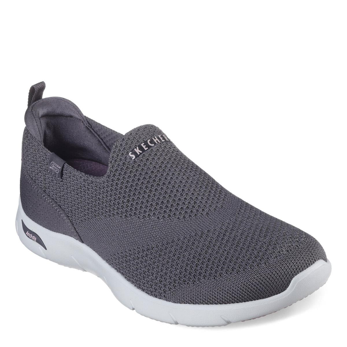 Women`s Skechers Arch Fit Refine Iris Sneaker 104545-CHAR Charcoal Synthetic