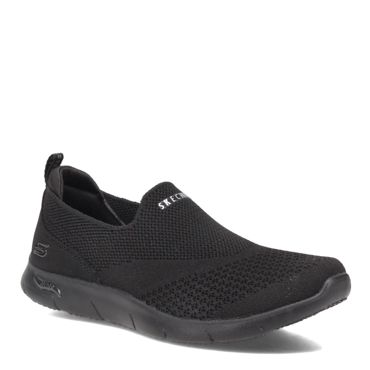 Women`s Skechers Arch Fit Refine - Don`t Go Slip-on 104164-BBK Black Fabric-and