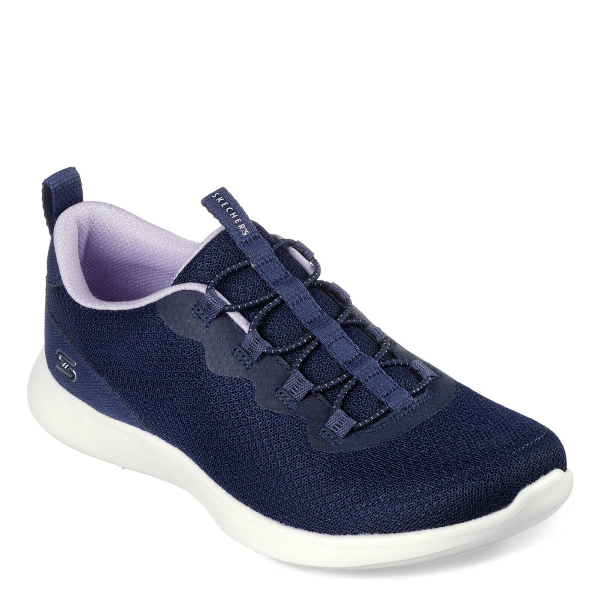 Women`s Skechers Vapor Foam Lite Sneaker 104481-NVY Navy Fabric Mesh Synthetic - NAVY