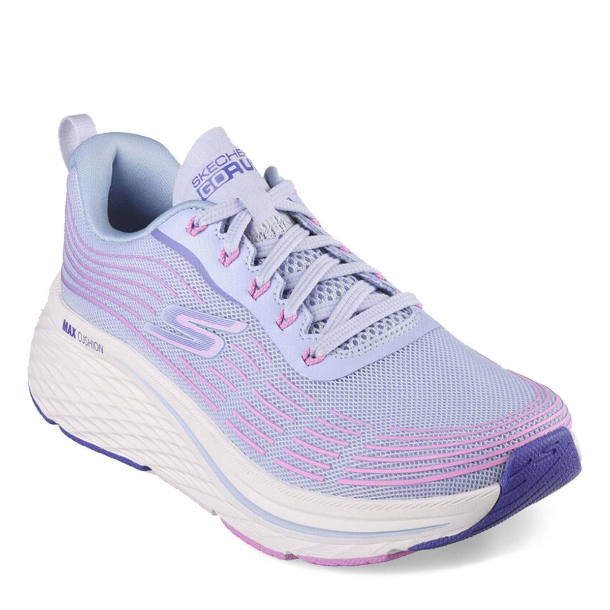 Women`s Skechers Gorun Max Cushioning Elite 2.0 Sneaker - Wide Width 129600W-LB - BLUE PINK