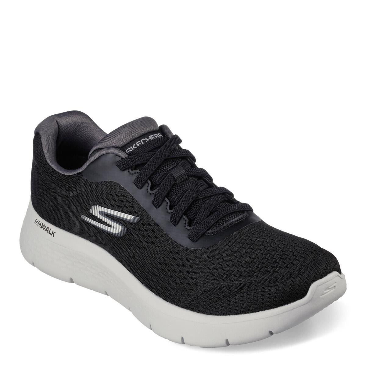 Men`s Skechers GO Walk Flex - Remark Walking Shoe 216486-BKGY Black Grey Mesh S - Black Grey