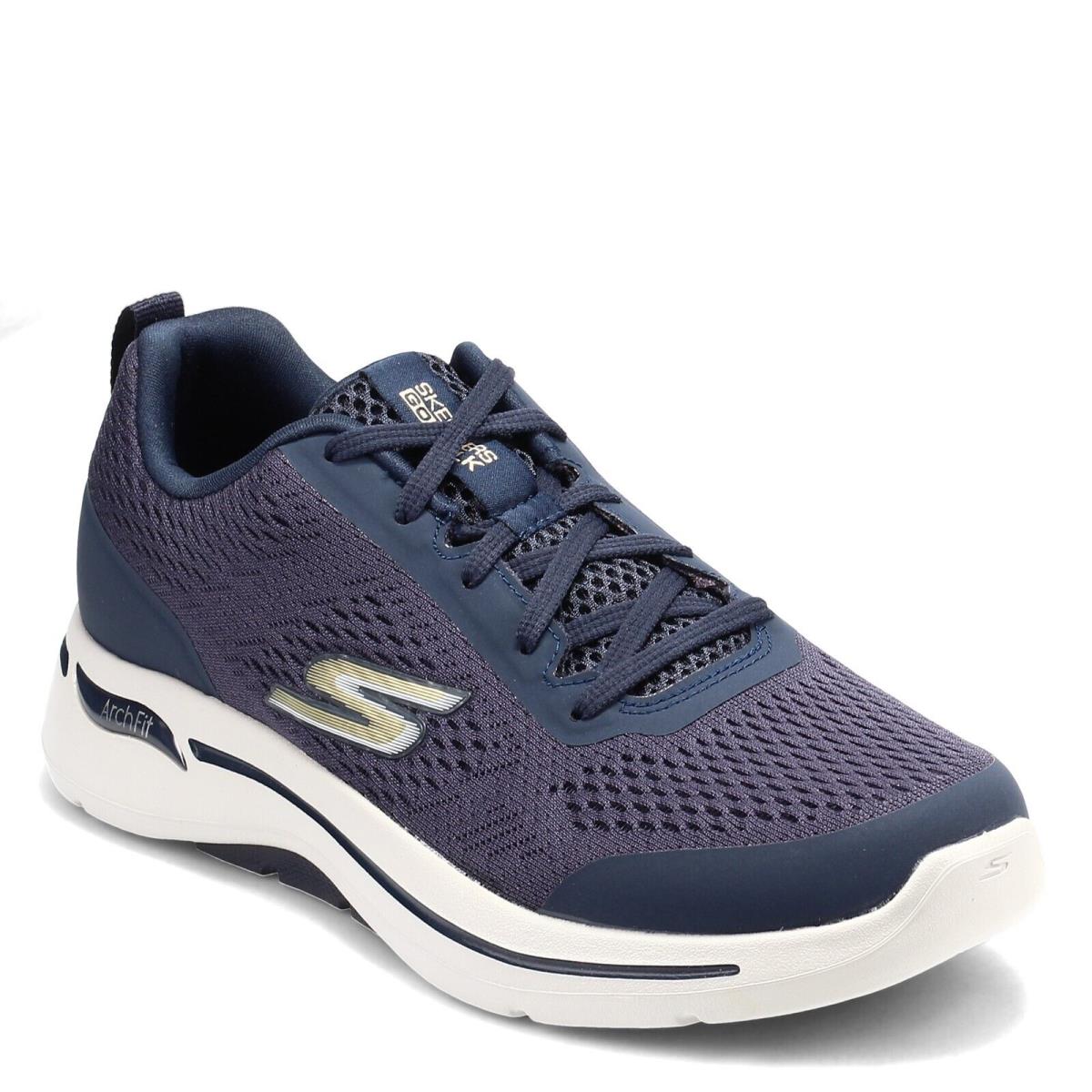 Men`s Skechers Gowalk Arch Fit - Idyllic Sneaker 216116-NVGD Navy Fabric Mesh S