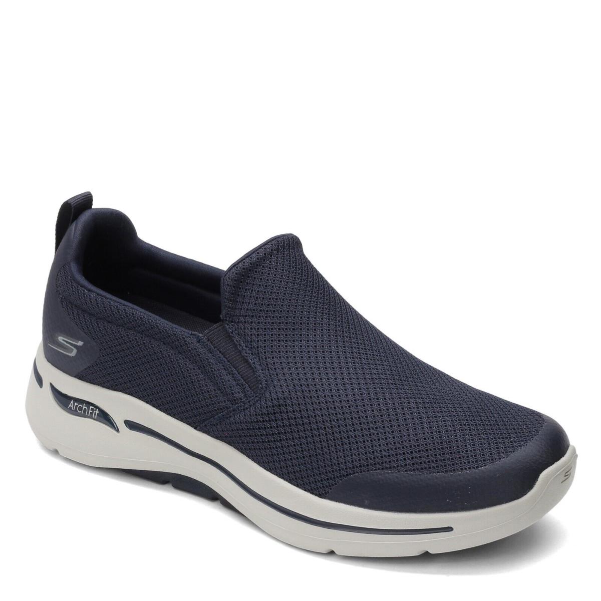 Men`s Skechers Gowalk Arch Fit - Togpath Slip-on - Wide Width 216121WW-NVGY Nav