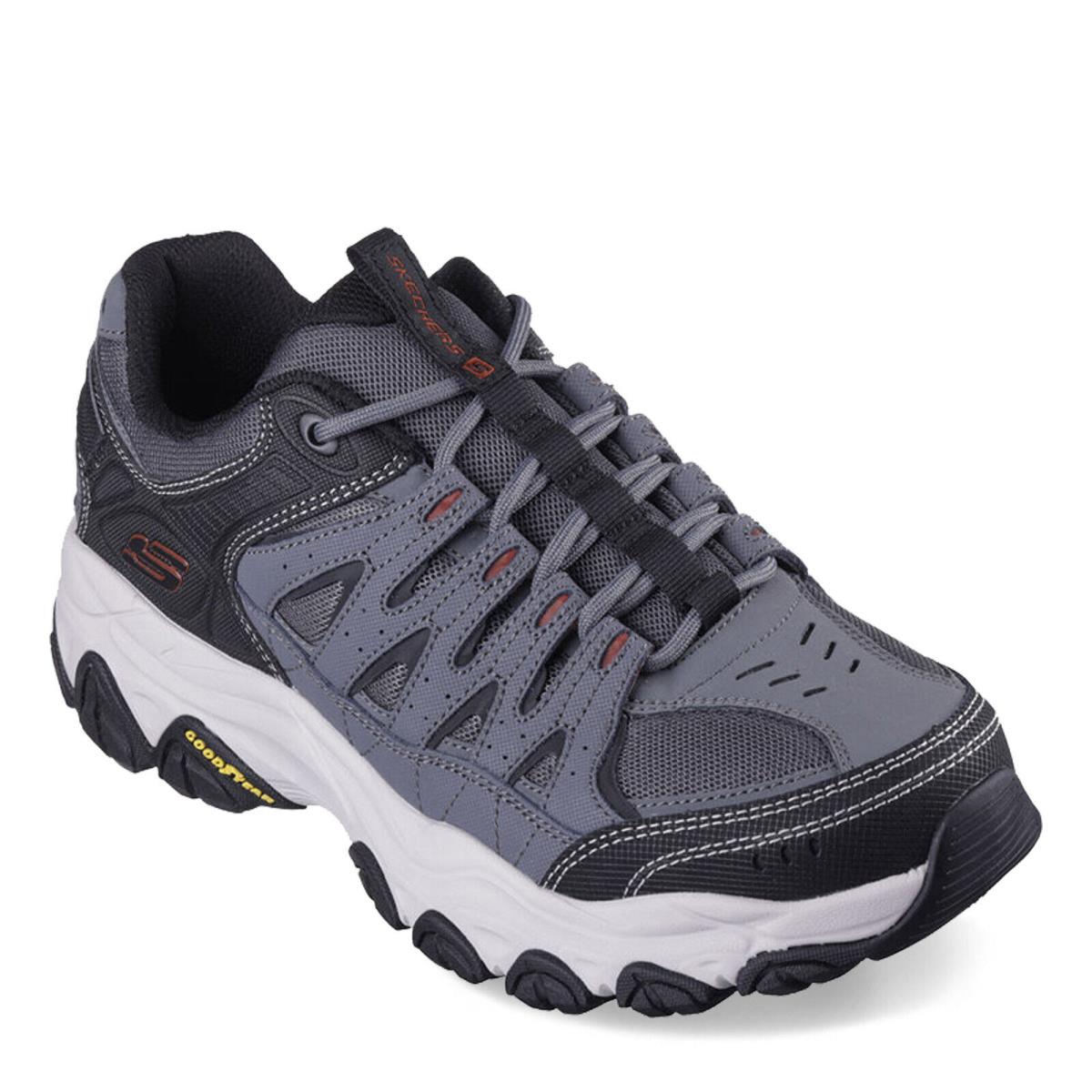 Men`s Skechers After Burn M.fit 2.0 Hiking Shoe - Extra Wide Width 237608WW-CCG - Charcoal/Gray