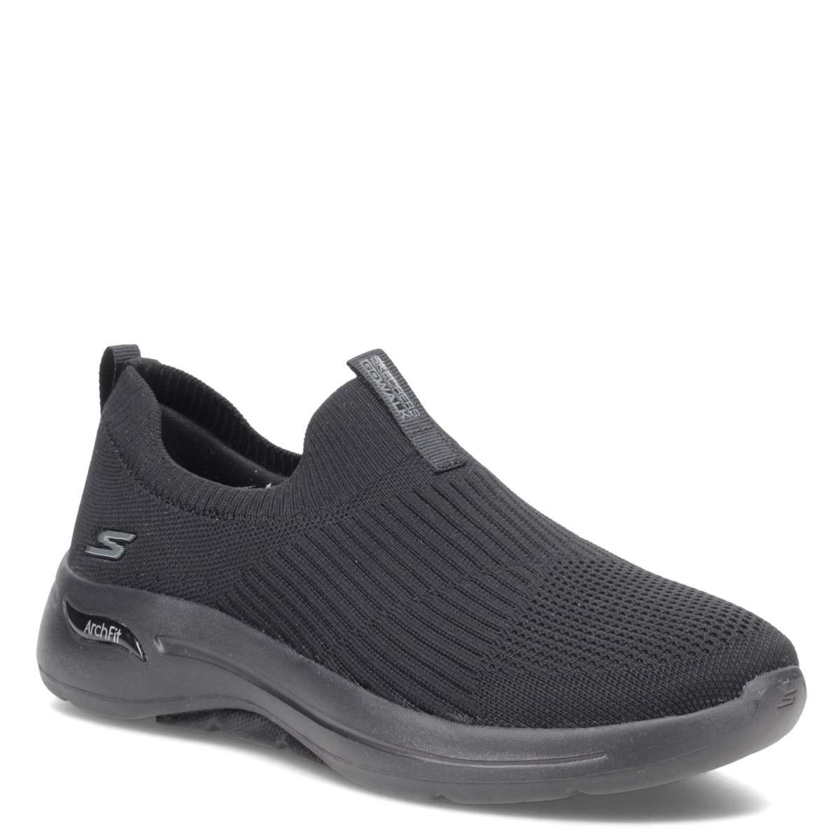 Women`s Skechers Gowalk Arch Fit - Iconic Slip-on - Wide Width 124409W-BBK Blac