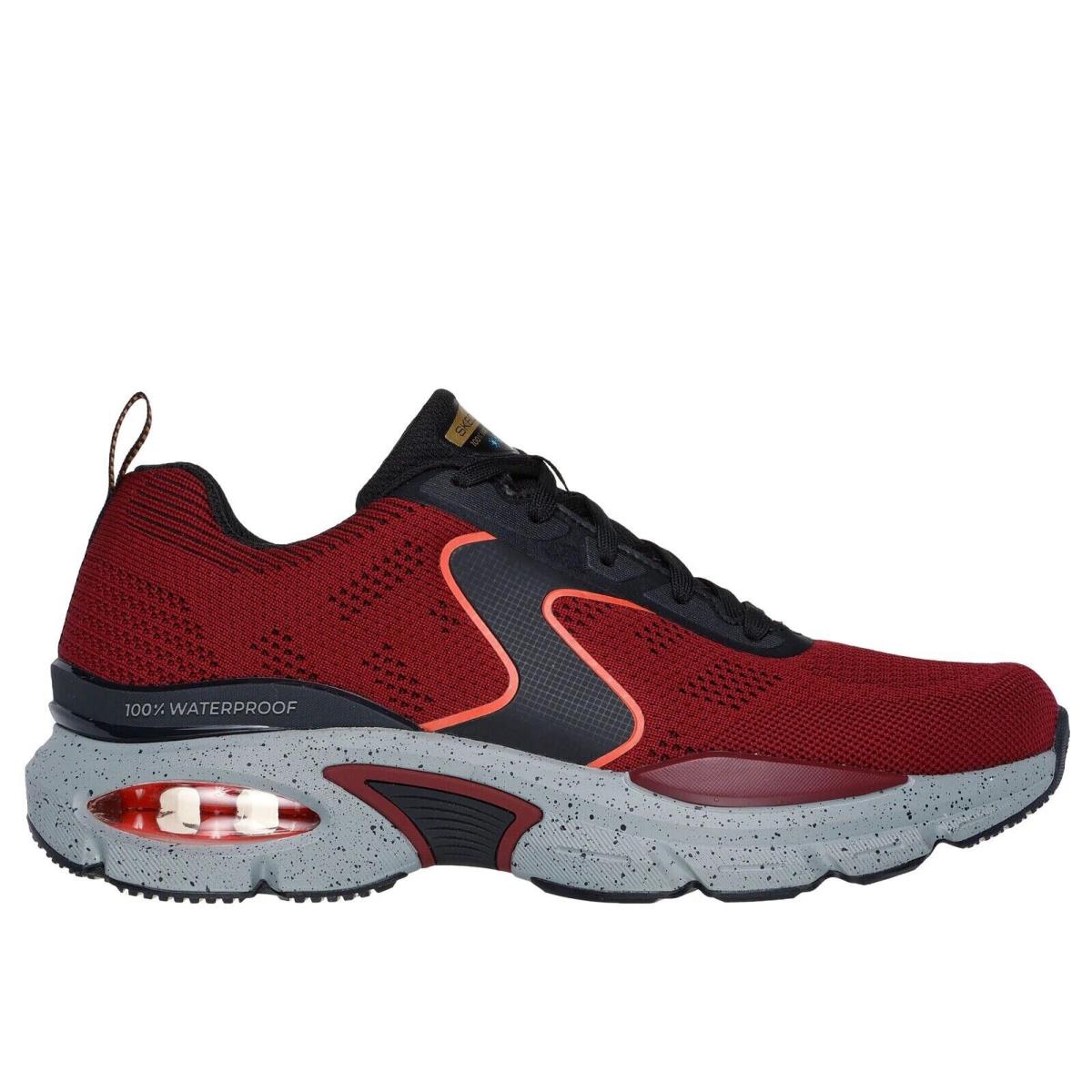 Skechers Men`s Skech Air Ventura Vulser Burgundy Black - Black