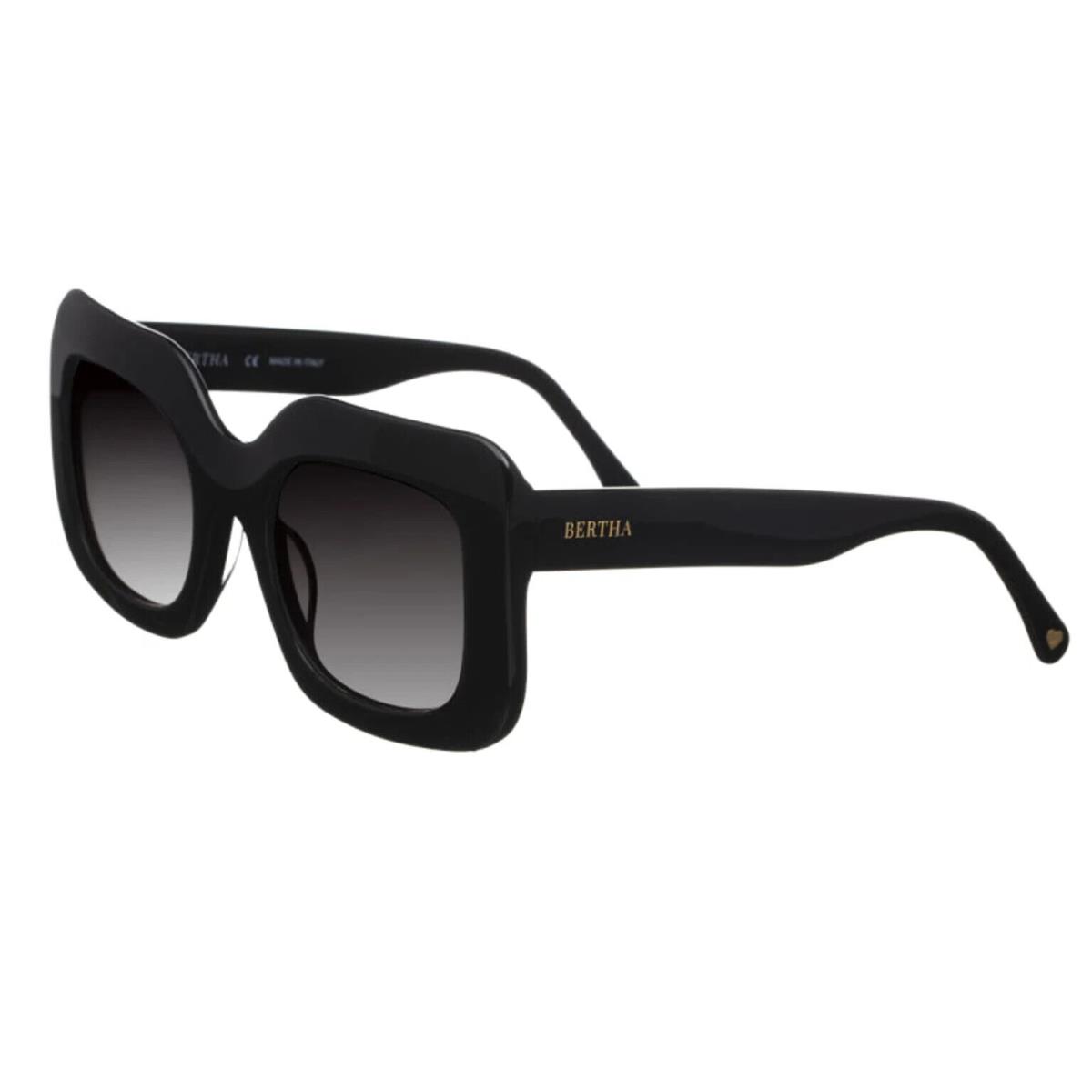 Bertha Eyewear Talitha Handmade in Italy Sunglass - Women`s Black One Size