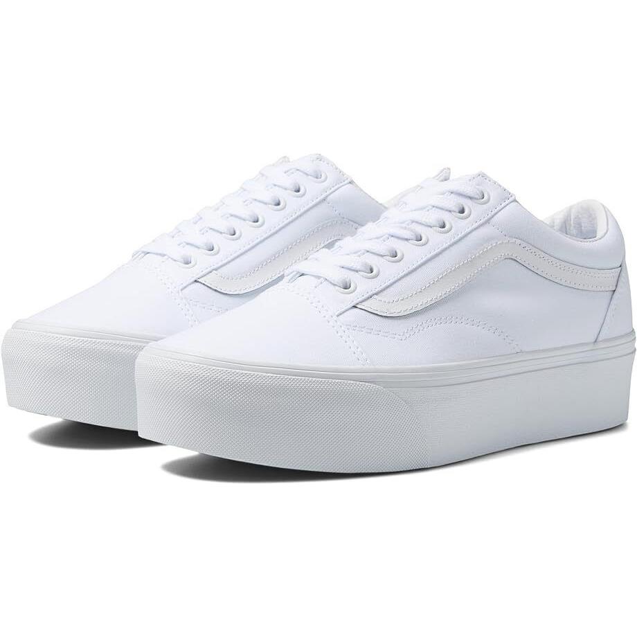 Women`s Vans Old Skool Stackform Shoes - - Multiple Colors Sizes True White