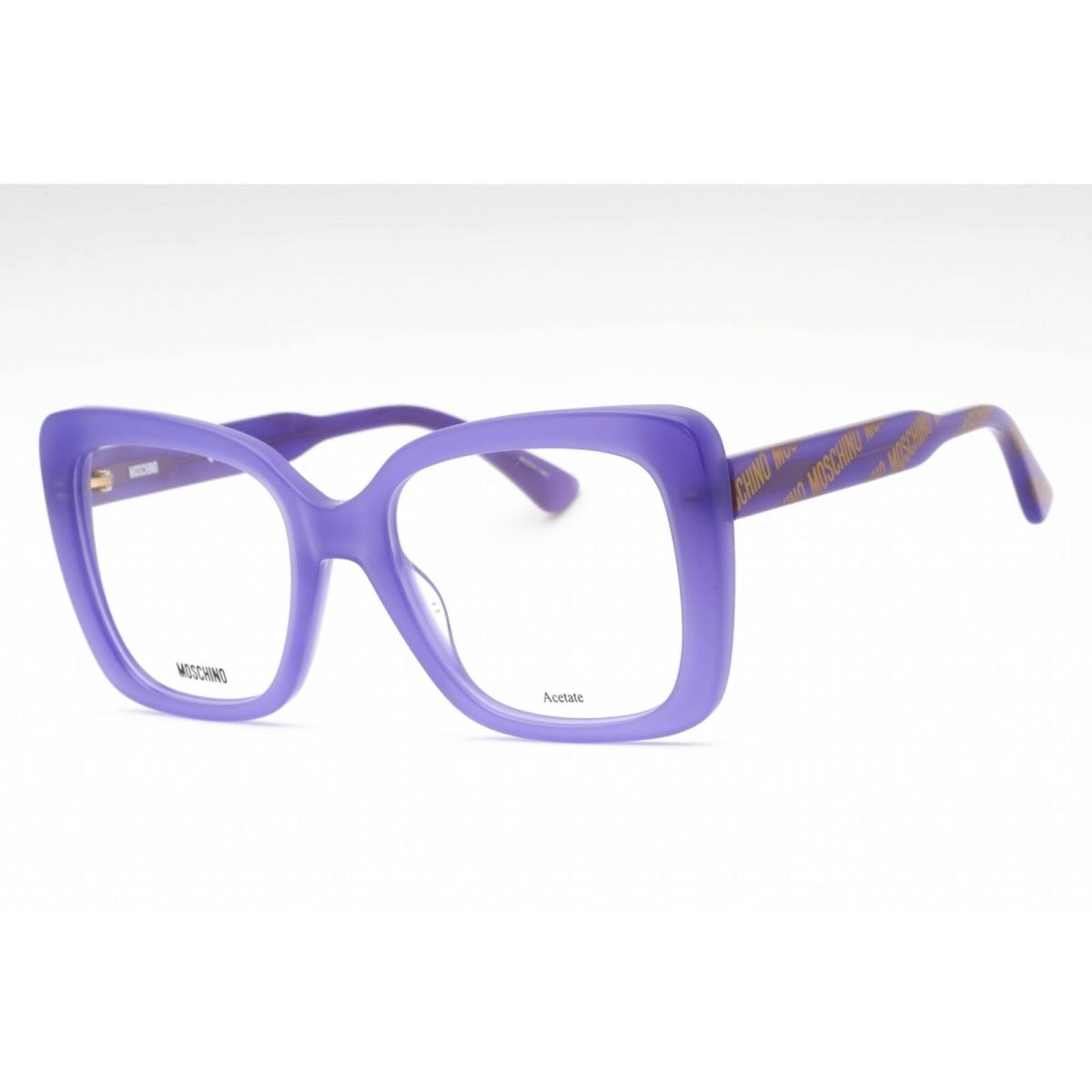 Moschino Women`s Eyeglasses Violet Acetate Butterfly Full Rim Frame MOS614 B3V - Frame: Violet, Lens: Clear