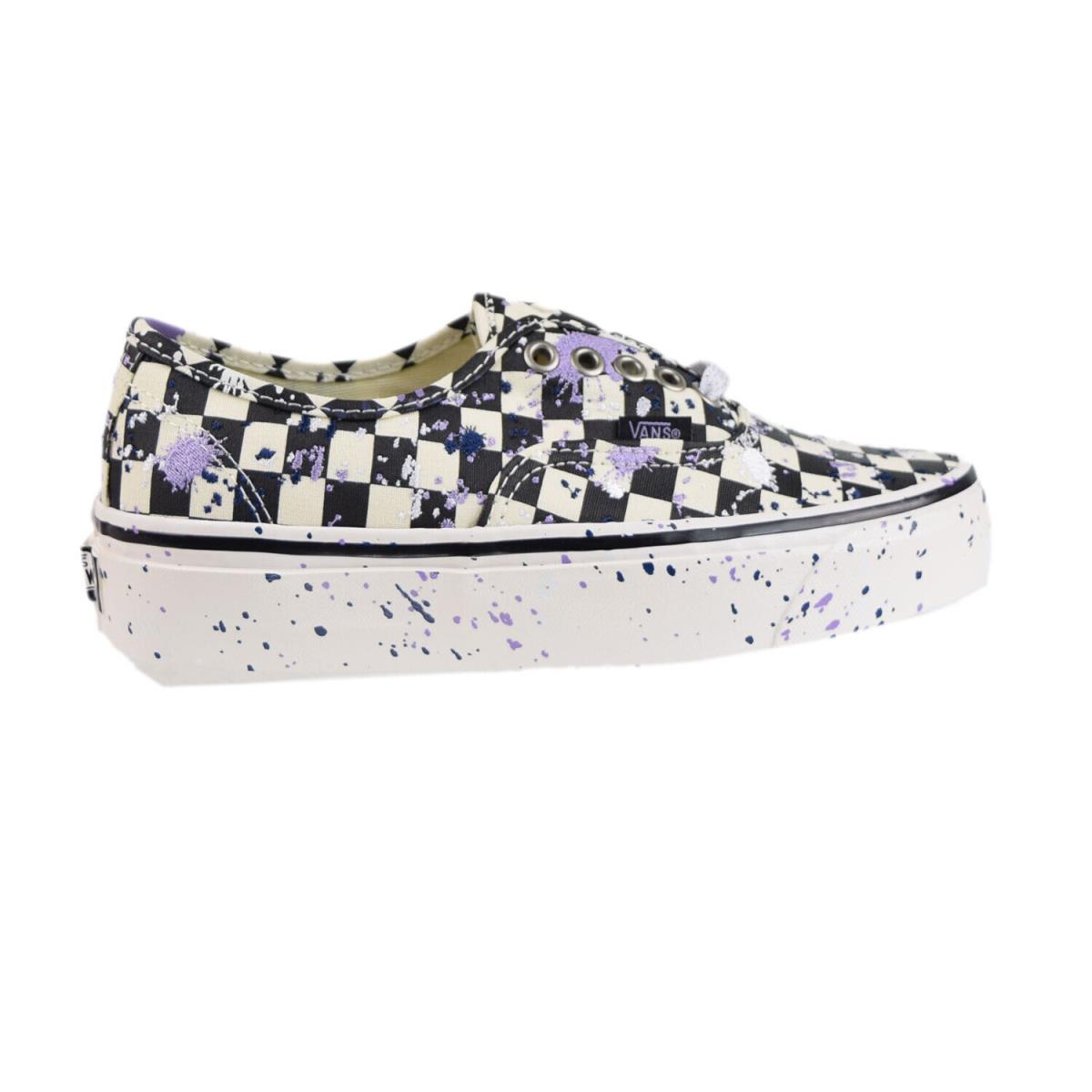 Vans UA 44 DX Splatter Checkerboard Men`s Shoes Black-white