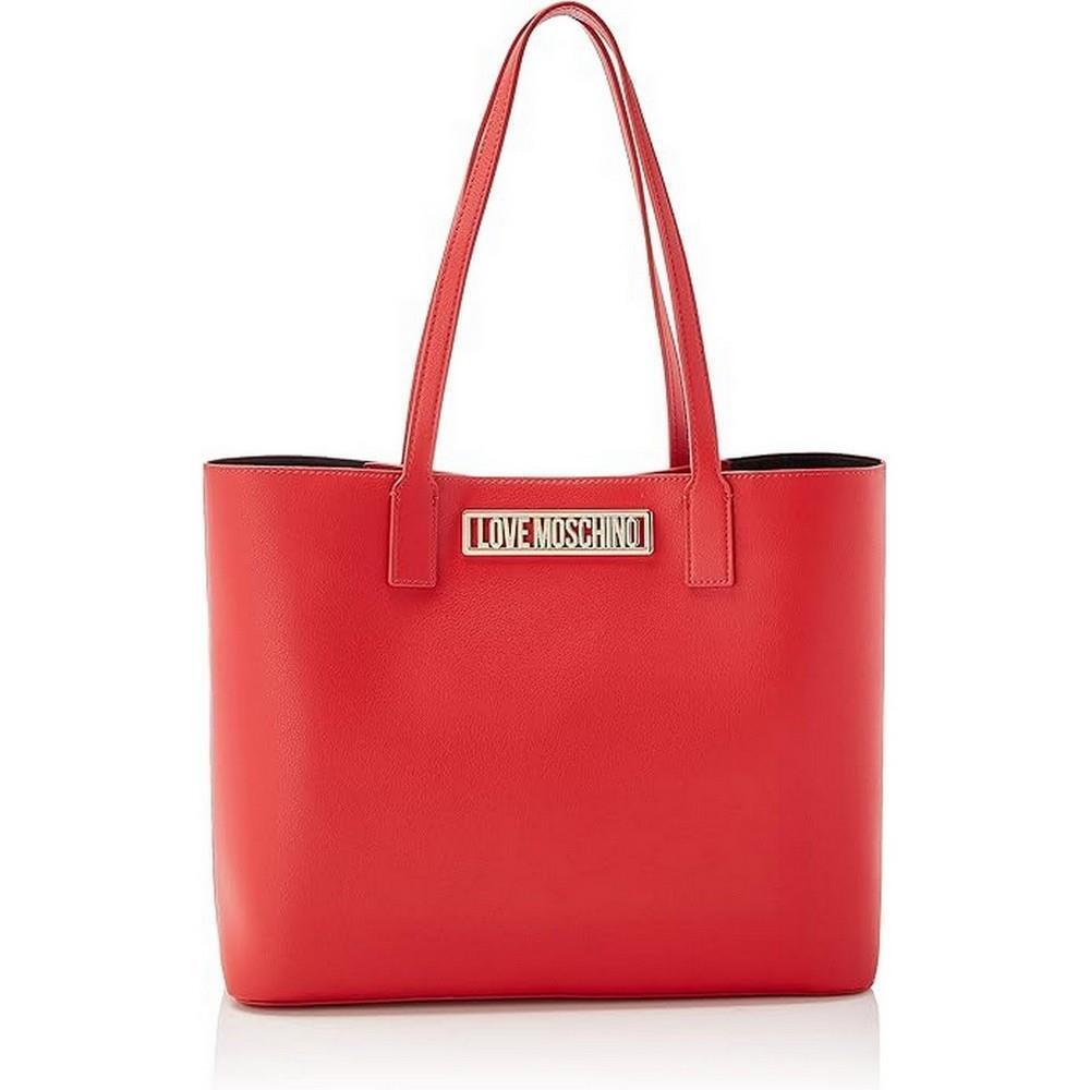 Moschino Women`s Handbag Ladies Bag Borsa PU Rosso JC4147PP1FLS050A