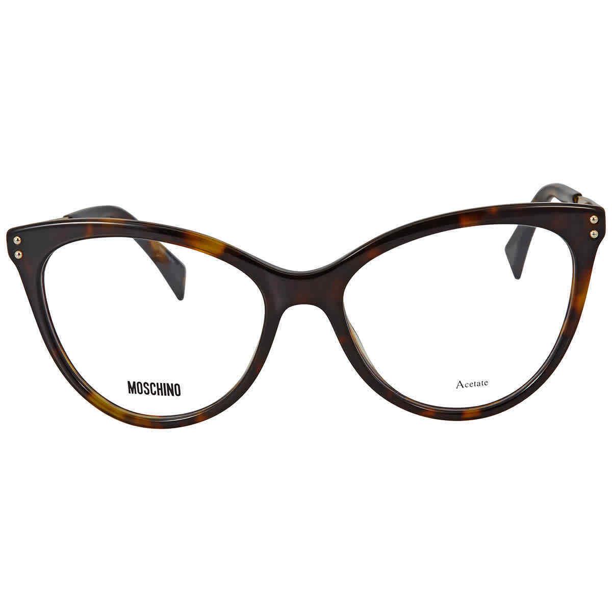 Moschino Demo Cat Eye Ladies Eyeglasses MOS503 0086 53 MOS503 0086 53 - Frame: Red