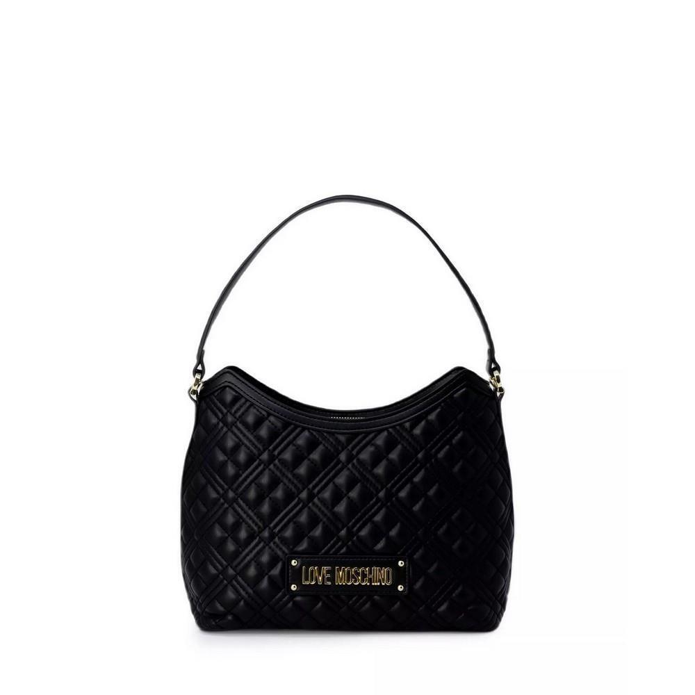 Moschino Women`s Handbag Ladies Bag Borsa Quilted PU Nero JC4023PP1FLA0